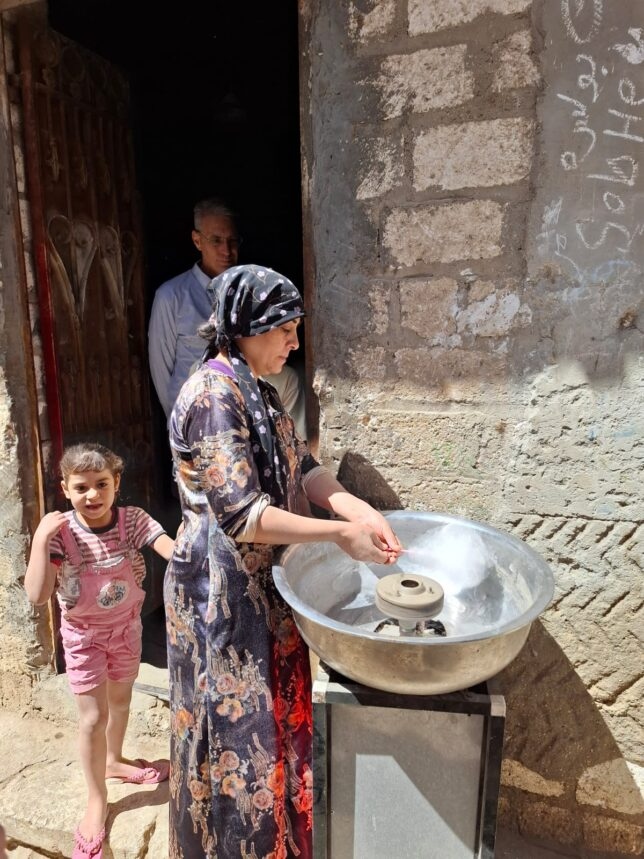 Local Cairo woman running her food production business